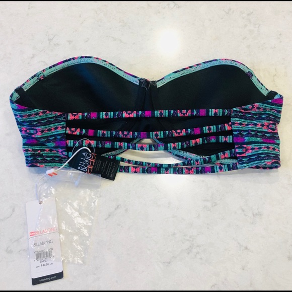 Billabong Geo Delight bustier bikini top S - Picture 6 of 6